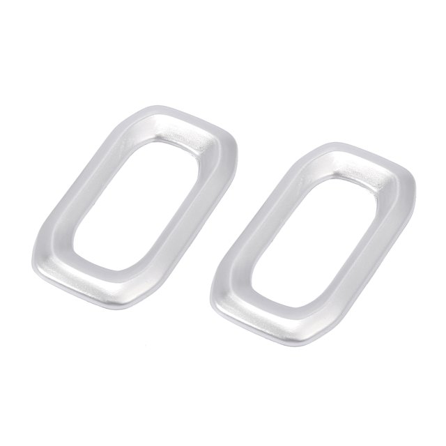 2uds Coche Puerta Cerradura Tapa Botón Decoración Cerradura Cubierta Plateado Tono