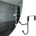 thumbnail image 2 of S Colgador de abrigos de Metal resistente, ganchos para puerta, organizador de baño duradero, 2 uds., 2 of 5