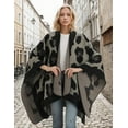 thumbnail image 2 of CAILDANL Women's Shawl Wraps Open Front Poncho Cape Oversized Sweaters Casual Cardigan Shawls for Fall Winter, 2 of 8