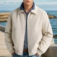 thumbnail image 5 of Kureaily Spring And Fall Models Simple Com Muter Jacket Men's Zipper Lapel Jacket Jacket, 5 of 7