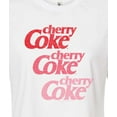 thumbnail image 3 of Coca-Cola - Cherry Coke Ombre Logo - Junior's Cropped Tee, 3 of 5