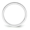 thumbnail image 4 of Auriga Fine Jewelry 925 Sterling Silver Polished Flat Wedding Band Ring Size 5.5 for Women, 4 of 6