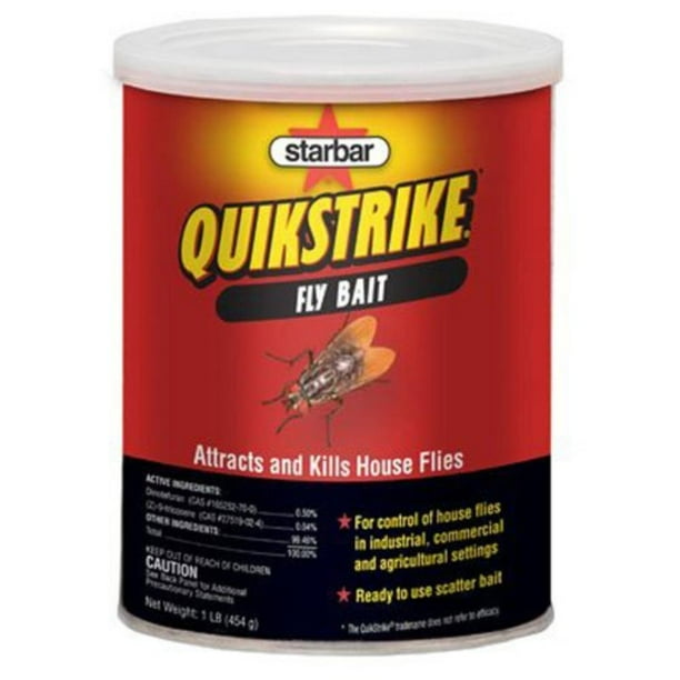  Quikstrike Fly Bait 1 Pound, 1Lb, Attracts and kills house flies By