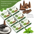 thumbnail image 3 of Peppermint Backflow Incense Cones - Total 60 Incense Cones Waterfall - Six Packs of 10 Incense Backflow Cones - Waterfall Inscent Cones - Incense Waterfall Cones, 3 of 8