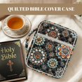 thumbnail image 4 of HELLHERO Datura Pattern Bible Supplies Organizer Bag, Lightweight Durable Handle Bible Cover Case Polyester Fabric Scripture Organizers for Daily Life Church Study, 4 of 9