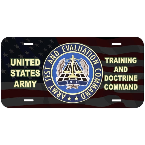 Army Test and Evaluation Command Novelty Car License Plate
