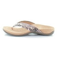 thumbnail image 2 of Vionic Womens Lucia Snk Snake Print Flat Thong Sandals, 2 of 8