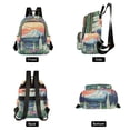 thumbnail image 4 of FORMRS Mini Backpack Purse for Women Travel Daypack Casual Shoulder Bag, Floral Mountain, 4 of 7