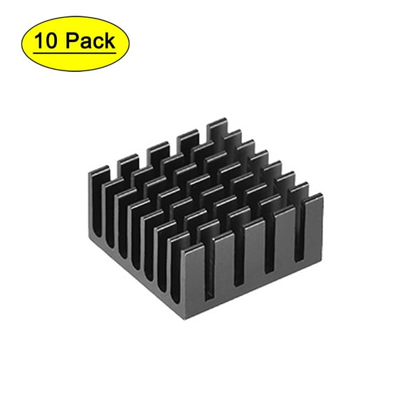 Electronic Radiators Heatsink for MOS GPU IC Chip Black 20 x 20 x 10 mm 10pcs