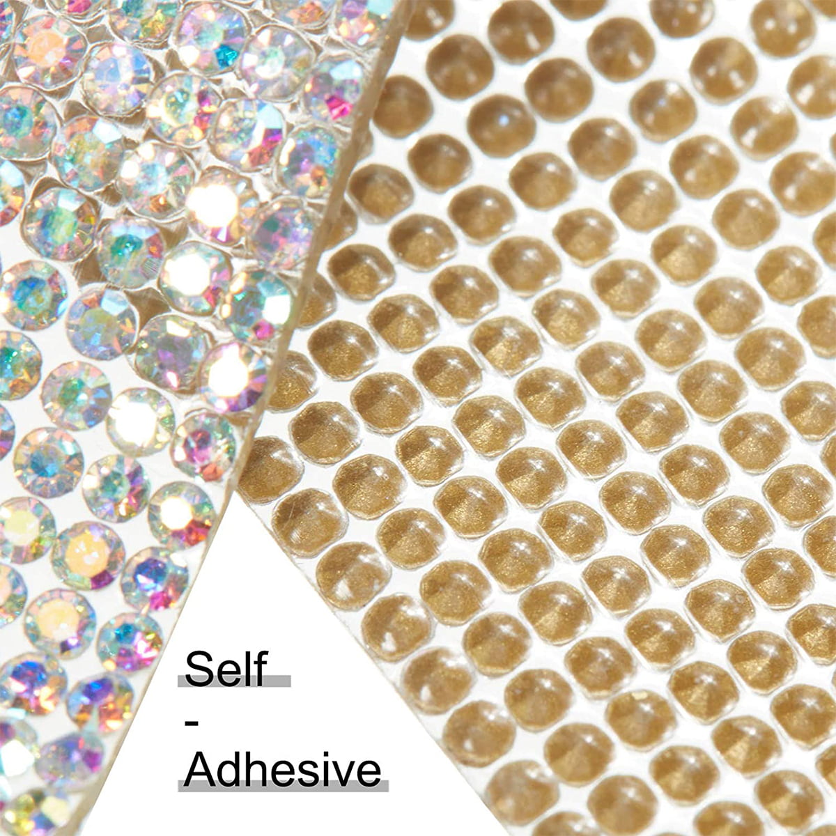 Self Adhesive Rhinestone Strips Diamond Bling Crystal Rhinestone Ribbon  Sticker