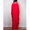 thumbnail image 4 of EDOLYNSA Swimsuit Cover Up Plus Size Beach Kaftan Dress Red Honeymoon Dress, 4 of 9