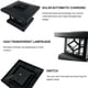 thumbnail image 4 of Lámpara de columnas de luz de poste solar Lámparas de cerca LED solares impermeables para exteriores para jardín y calle, 4 of 8