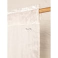 thumbnail image 6 of The Art Box White Crushed Velvet Curtains Room Darkening Rod Pocket Window Curtains, 2 Panels, 52"W x 36L" in, 6 of 8