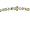thumbnail image 3 of Lab Grown Diamond Tennis Necklace For Women 14K Yellow Gold | 25 Carat Emerald & Round Shape IGI Certified FG-VS Diamonds East West Emerald Tennis Necklace, 3 of 5