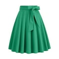 thumbnail image 5 of Mgmyaa Women's High Waist A-Line Bow Skirt Skater Flared Midi Skirt Vinage Skirt, 5 of 5