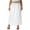 White, variant on FOCUSNORM Women's Anti-Static Half Slip for Under Dresses Satin Long Underskirt