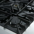 thumbnail image 3 of Giovanni 30-inch Gas Range Black & Antique Brass Design, 5 Burners 67,000 BTU, 4.32 cu.ft. Convection Oven, 3 of 5