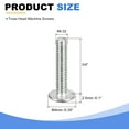 thumbnail image 2 of #8-32 x 3/4" Truss Head Phillips Machine Screws, Full Thread, 304 Stainless Steel, 50 Pack, 2 of 5