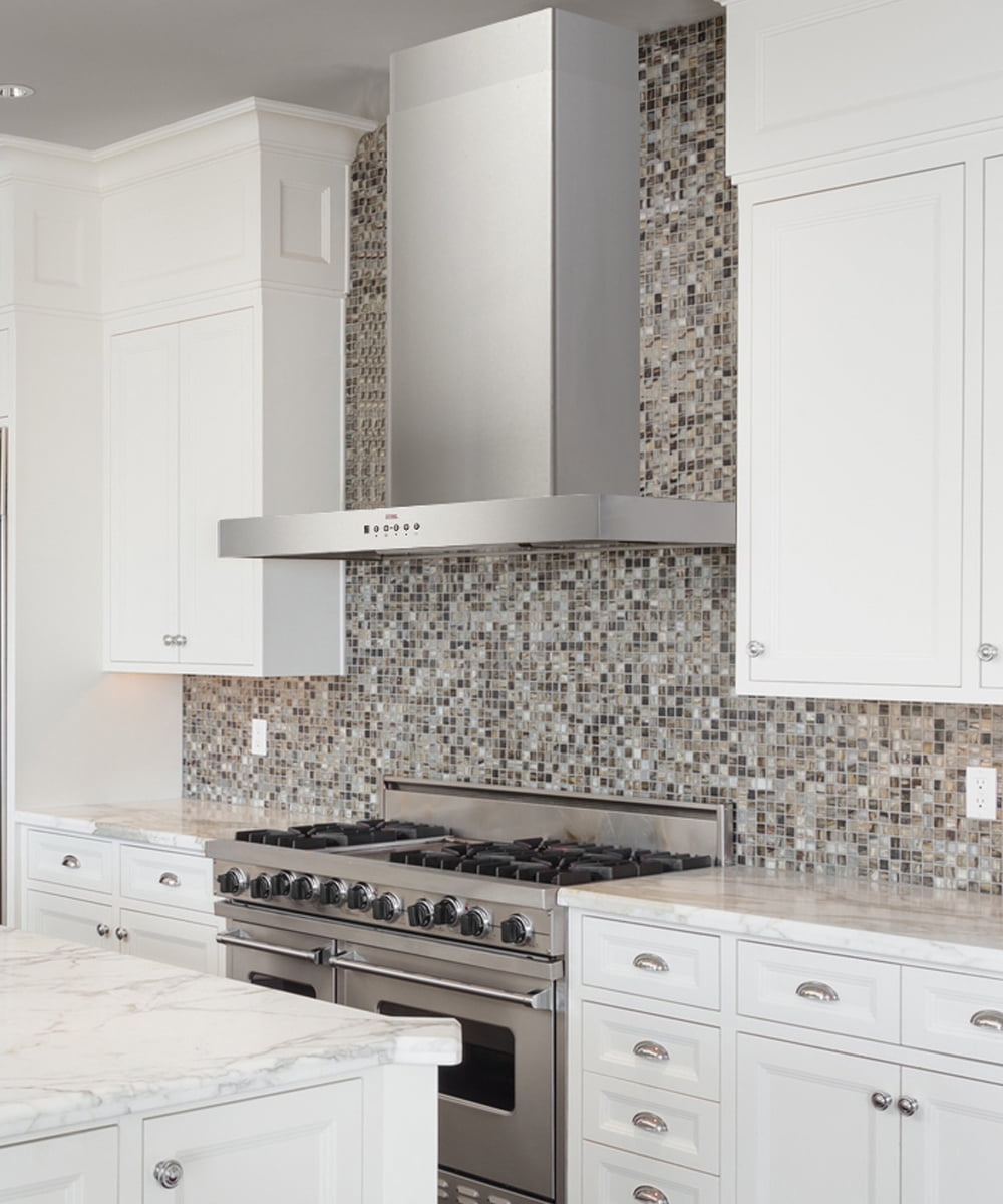 KOBE CH77 Series 30-Inch Hands-Free Fully Auto Wall Mount Range Hood in Stainless Steel