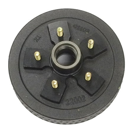 One New 10" X 2-1/4" Trailer Brake Drum 5 on 5" B.C. for 3500 Lbs Axle