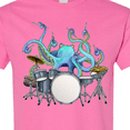 thumbnail image 4 of Inktastic Cute Blue Octopus Drumming T-Shirt, 4 of 5