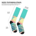 thumbnail image 2 of Picia Retro Palm Beach Sunset Printed Sports Compression Socks - 15-20mmHg Graduated Compression, High-Performance Soft and Breathable Socks for Men and Women, 2 of 5