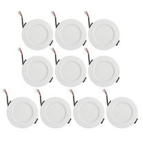 FUTUREORYY 10Pcs Flush Mount Ceiling Light Fixture Led Down Light For Living Room White Metal Round Brightness