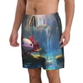 thumbnail image 2 of Fotbe Pond Cute Axolotl Trajes de Baño Estampados para Hombre, Shorts de Verano de Secado Rápido, Ropa de Playa, Bañadores-Medium, 2 of 6