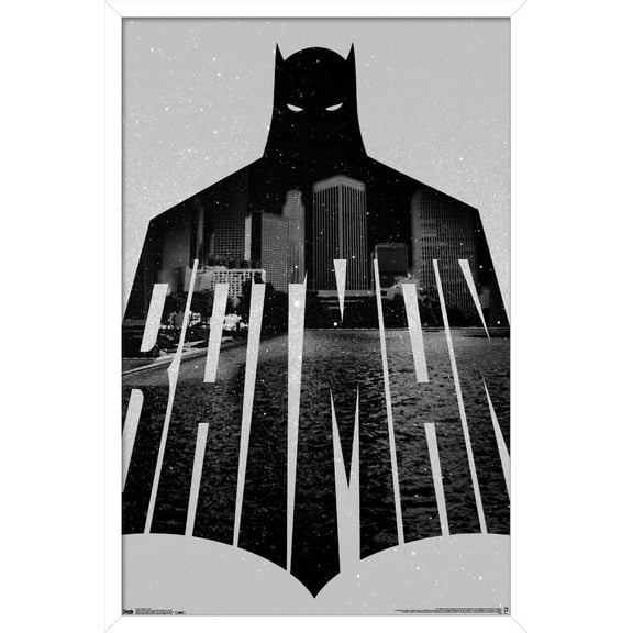 DC Comics - Batman - Text Wall Poster, 14.725" x 22.375", Framed