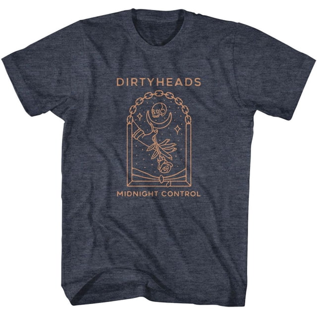 Dirty Heads Midnight Control Navy Heather Adult T-Shirt M
