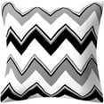 thumbnail image 3 of Set of 4 Black Pillow Covers 18x18‘ (Black and Grey, 18" x 18"), 3 of 4
