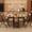 grey, variant on 4-Person Folding Dining Table Set with 4 Folding Chairs, Drop Leaf Table with Swivel Wheels, Hideaway Space-Saving Design for Small Spaces, Kitchen, Dining Room-Walnut