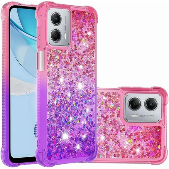 HCTian Case for Motorola Moto G 5G 2023, Premium Stylish Gradient Bling Quicksand Sparkle Shiny Glitters Fashion Shockproof Cover Case for Motorola Moto G 5G 2023