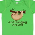 thumbnail image 4 of Inktastic Just Hanging Around with Cute Sloth Boys or Girls Baby Bodysuit, 4 of 5