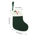 thumbnail image 4 of Hvmvliv Christmas Stocking Decorations 26 Alphabet Knitted Christmas Stockings for Kids Gifts Bag V, 4 of 6