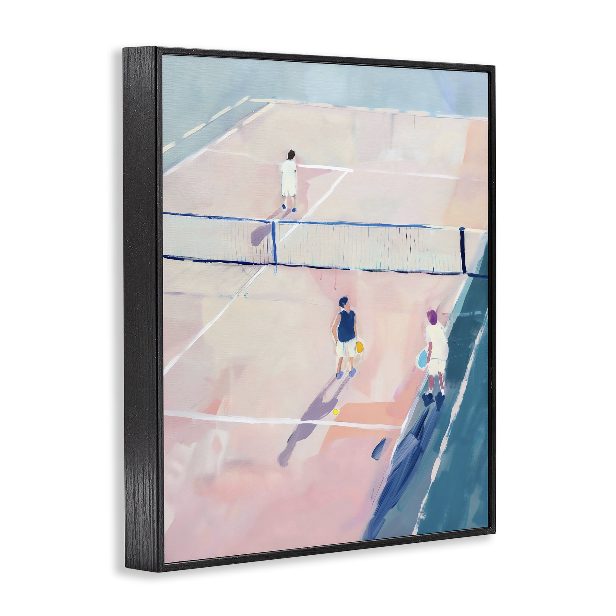 Stupell Industries Summer Game of Tennis Black Framed Giclee Art, design by The Prints Vibe