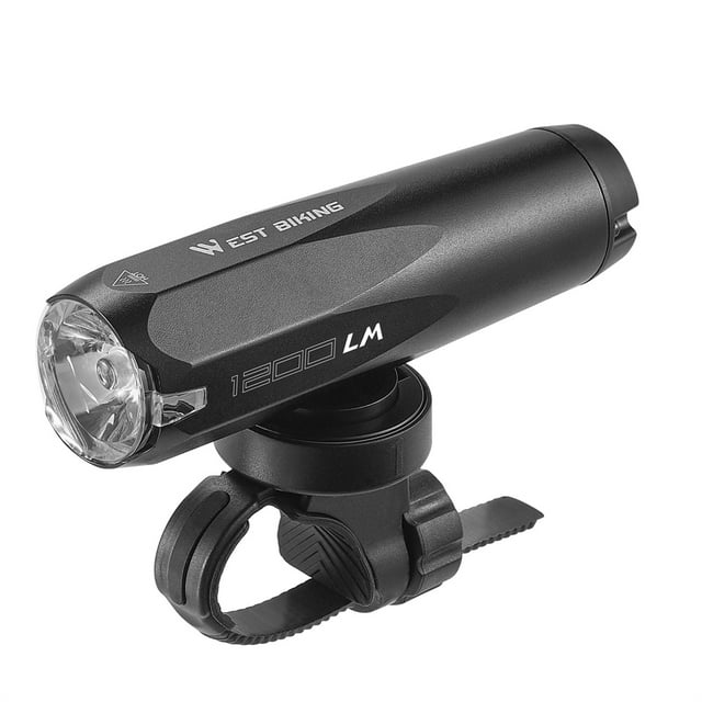 WEST BIKING High-Performance Rechargeable Bike Headlight - 1200 Lumens Multi-Function Cycling Light with USB Charging, Waterproof Design for Road Biking Safety and Convenience