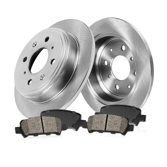 Callahan Brake Parts Brake Kit for Smart Fortwo 2008-2016 Front Replacement Brake Rotors with Ceramic Brake Pads EBYK033524