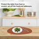 thumbnail image 4 of Heat Insulation Mat Brown PU Water-Proof Dish Mat for Home Use 4Pcs, 4 of 4