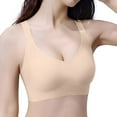thumbnail image 3 of kamemir Bra Women's Bra Racerback Front Closure Bras Padded Underwire Beige,M, 3 of 4