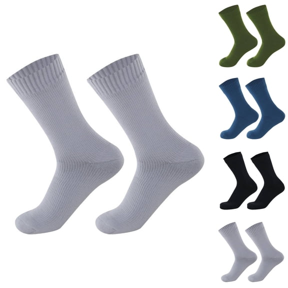 Nooxsoe Mens Dress Socks, Plain Colors, Regular Fit, Crew, Casual Socks Men's Breathable Quarter Thin High Socks - Comfort Cool Soft Blackish Green Xs