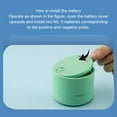 thumbnail image 2 of ABS Electric Cleaning Vacuum Round Solid Color Replacement Handheld Wireless Portable Battery Powered Dust Remover Duster Blue, 2 of 9