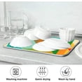 thumbnail image 7 of GZHJMY Rainbow Geometric Shapes Triangle Dish Drying Mat, Absorbent Microfiber Dishes Drainer Mats for Kitchen Counter Large Size 18 x 24 Inch, Coffee Mat, 7 of 7