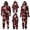 Red_002, variant on QTSHPN Family Christmas Pajamas Matching Sets Christmas Print Hooded Loungewear Sleepwear Set Pajamas