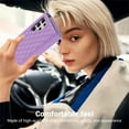 thumbnail image 4 of SaniMore for Samsung Galaxy S22 Ultra Wallet Case, PU Leather Wrist Shoulder Strap Flip Stand Card Slots RFID Blocking Zipper Purse Shockproof Anti-fall TPU Inner Shell Flip Protective Cover, Purple, 4 of 6