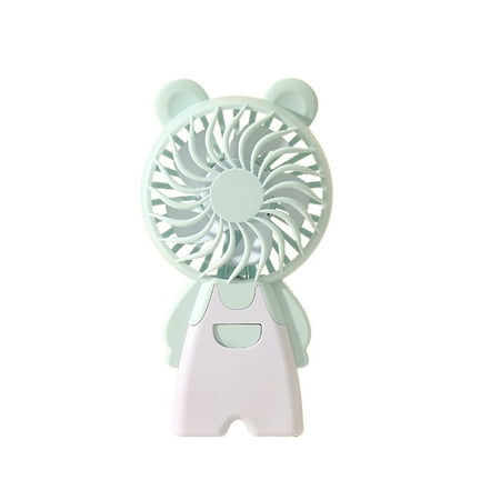 

EJWQWQE Cartoon Cute Pet Lighting Fan USB Charging Creative Cartoon Pocket Handheld Desktop Small Fan