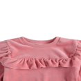 thumbnail image 2 of Newborn Baby Girls 2Pcs Outfits Ruffle Pullovers Tops Bow Long Pants Clothes Sets, 2 of 6