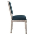 thumbnail image 3 of Modway Court 20" Modern Fabric Upholstered Dining Side Chair in Natural/Blue, 3 of 8