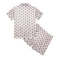 thumbnail image 4 of Hiijoy Big Girls Polka Dots Short Sleeve Button Shirt and Shorts Pajamas, Sizes 5-14, 4 of 8