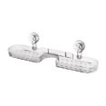 thumbnail image 3 of Estante de almacenamiento para baño, organizador de cocina versátil, estante con ventosa para baño claro, 3 of 9